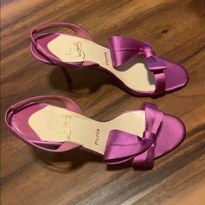 Christian Louboutin Grusanda Satin Heels